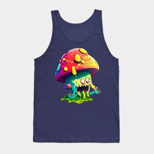 Enchanting Fungi Fantasia - Psychedelic Magic Mushroom Artwork Tank Top